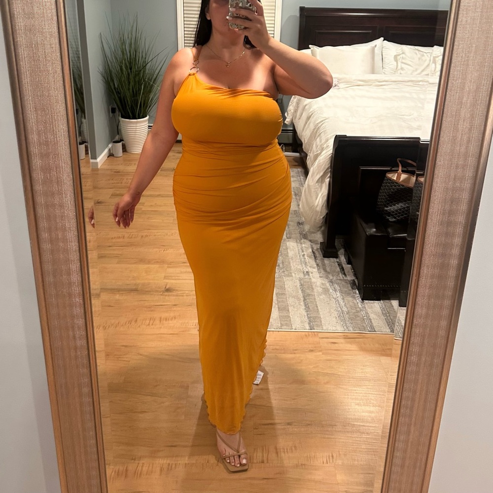 ASOS Design Orange Maxi Dress